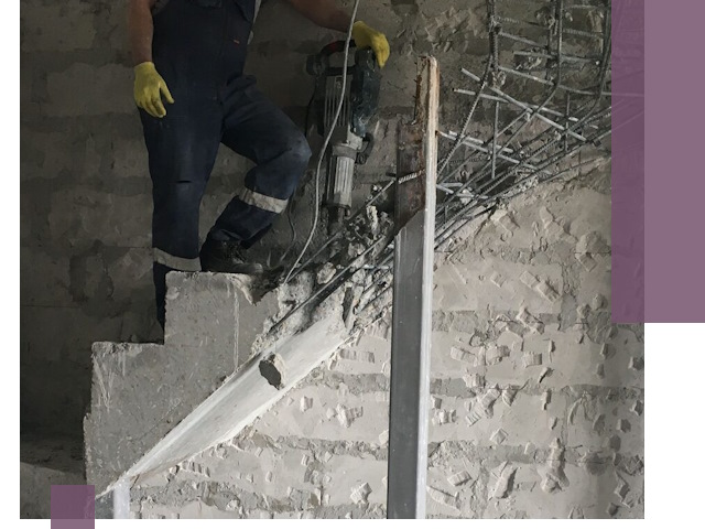 Демонтаж металлических и бетонных лестниц в Горячем Ключе