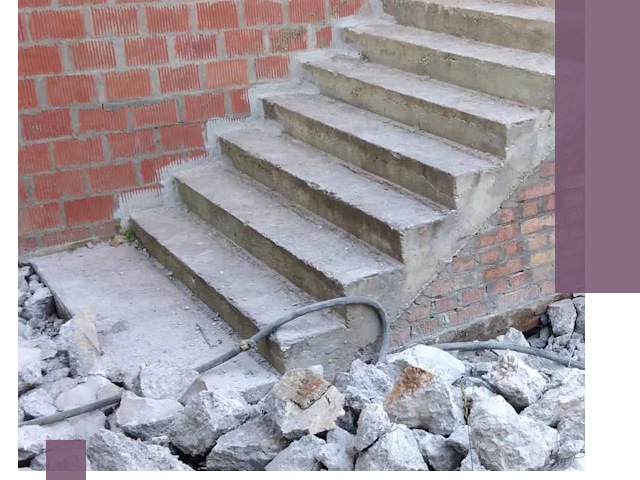 Демонтаж бетонных лестниц в Горячем Ключе: быстро и безопасно