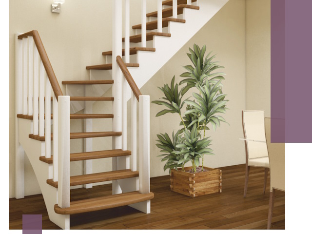 Г-образные лестницы под ключ в Горячем Ключе — изготовление и монтаж