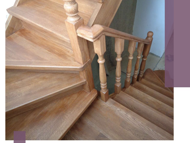 Дубовые лестницы под ключ в Горячем Ключе: изготовление и монтаж