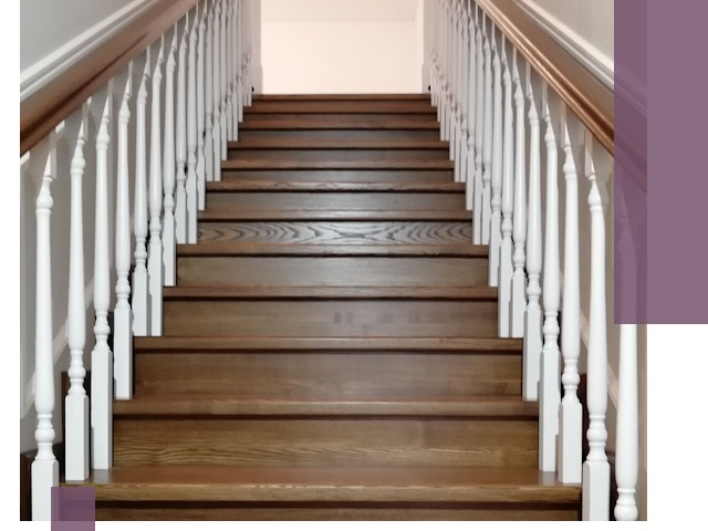 Лестницы из ясеня на заказ в Горячем Ключе — изготовление и монтаж