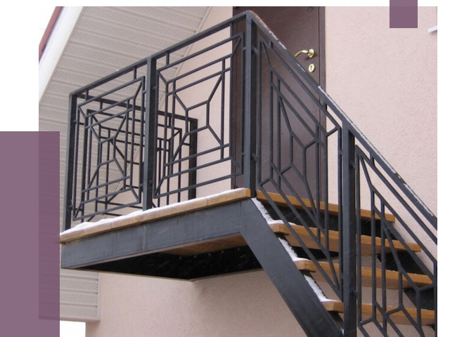 Металлические перила в Горячем Ключе от 4340 руб.  | ПРОЛЁТ-Грч