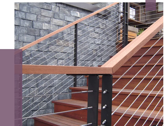 Тросовые перила под ключ в Горячем Ключе от 7853 руб. 