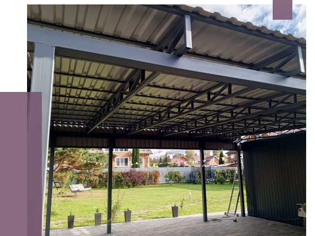 Монтаж навесов в Горячем Ключе от 7440 руб. — установка навеса | ПРОЛЁТ-Грч