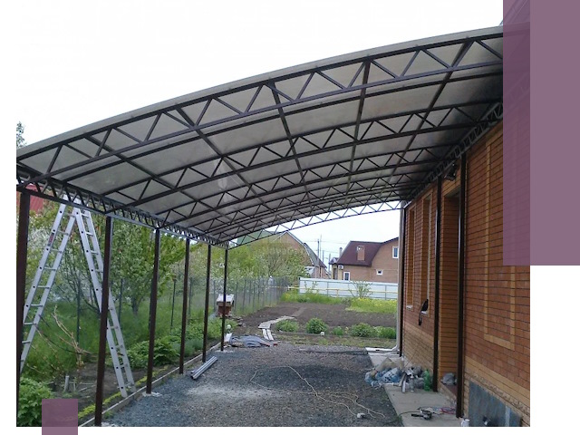 Профессиональный монтаж навесов под ключ в Горячем Ключе