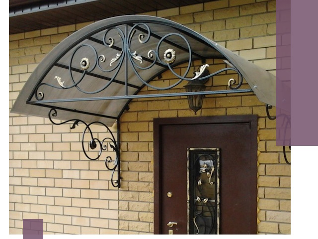 Изготовление козырьков из металла под ключ в Горячем Ключе