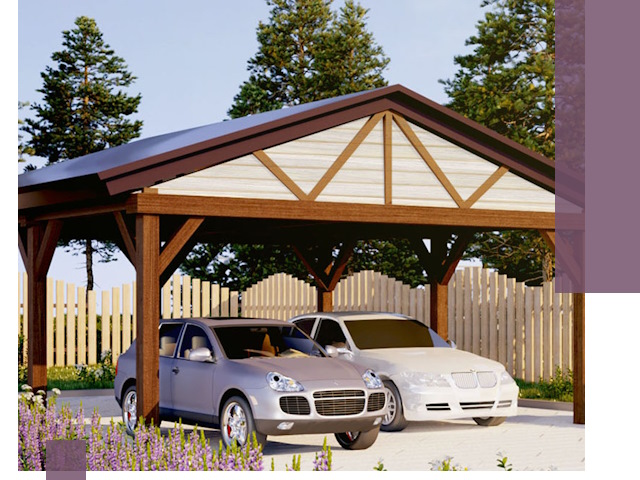 Навесы для автомобиля в Горячем Ключе — изготовление и монтаж