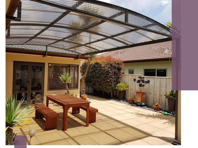 Навесы во двор под ключ в Горячем Ключе — изготовление и монтаж