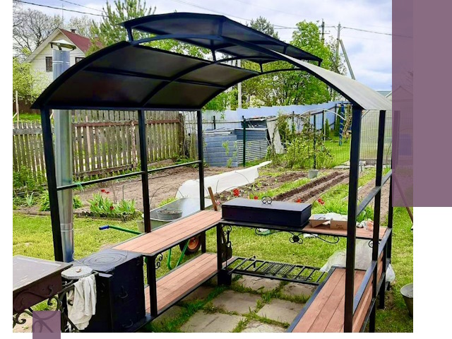 Навесы для барбекю в Горячем Ключе: изготовление, монтаж и демонтаж