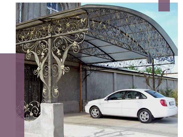 Кованые навесы в Горячем Ключе от 14725 руб. | ПРОЛЁТ-Грч