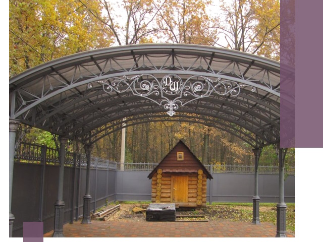 Кованые навесы премиум-класса под заказ в Горячем Ключе