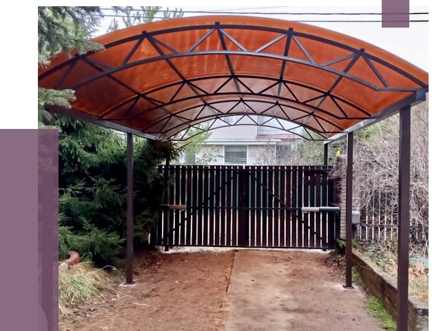 Арочные навесы в Горячем Ключе от 12865 руб. — изготовление и монтаж | ПРОЛЁТ-Грч