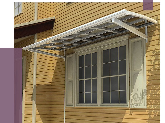 Козырьки над окнами в Горячем Ключе от 7698 руб. — монтаж, покупки | ПРОЛЁТ-Грч