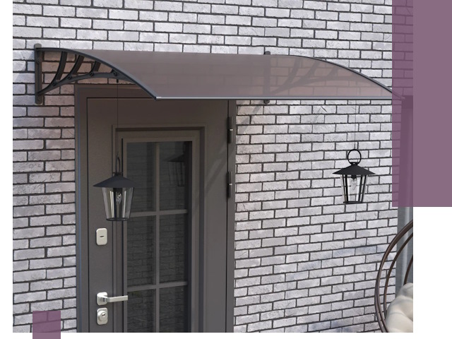 Недорогие козырьки и навесы под ключ в Горячем Ключе