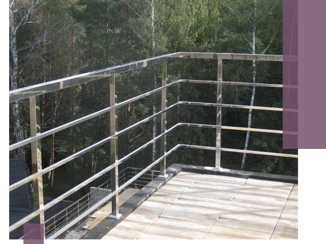 Парапеты из нержавеющей стали в Горячем Ключе — изготовление и монтаж