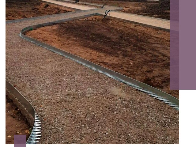 Металлические бордюры под ключ в Горячем Ключе — изготовление и монтаж