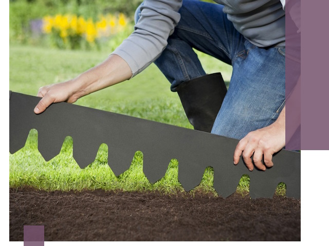 Металлические бордюры для газона в Горячем Ключе — изготовление и монтаж