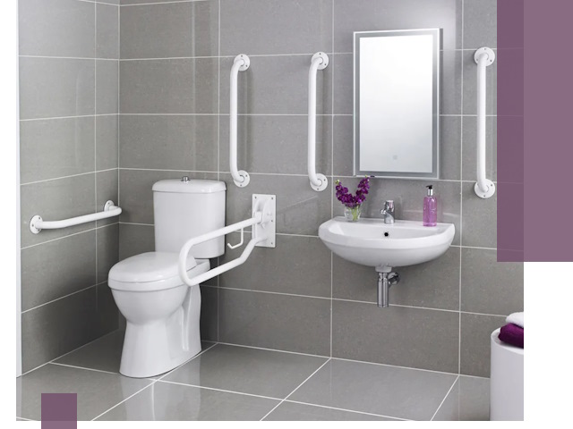 Поручни для санузлов в Горячем Ключе: установка, ремонт и монтаж