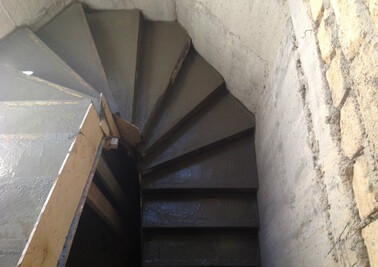 Бетонное основание для лестницы